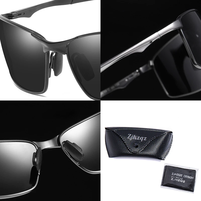 

Mens Photochromic Polarized Sunglasses for Sports Outdoor Driving Fishing Golf Eyeglasses Women Metal Frame Drivier Sun Glasses