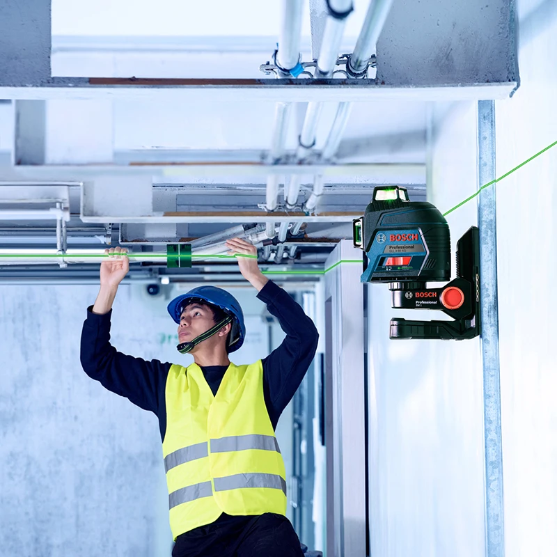 Bosch Laser Level Green 12 Lines Projection Line With Auto Self-Leveling For Home Decoration Outdoor Available | Инструменты