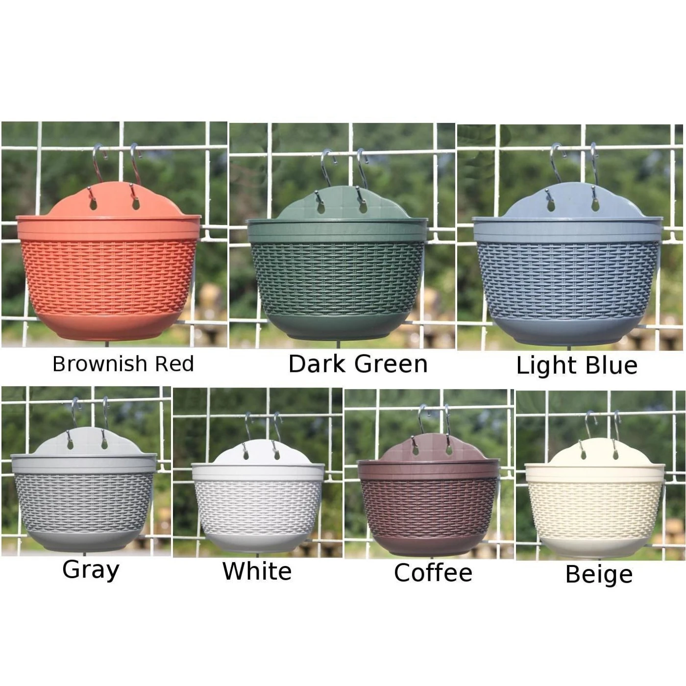 Натуральная плетеная подвесная корзина для растений садовый цветочный горшок из