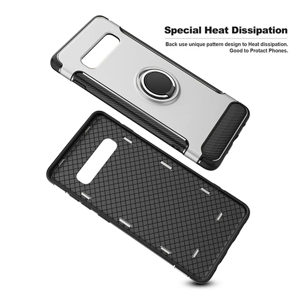 Противоударный 360 градусов кольцевой держатель чехол с подставкой для Samsung Galaxy S8