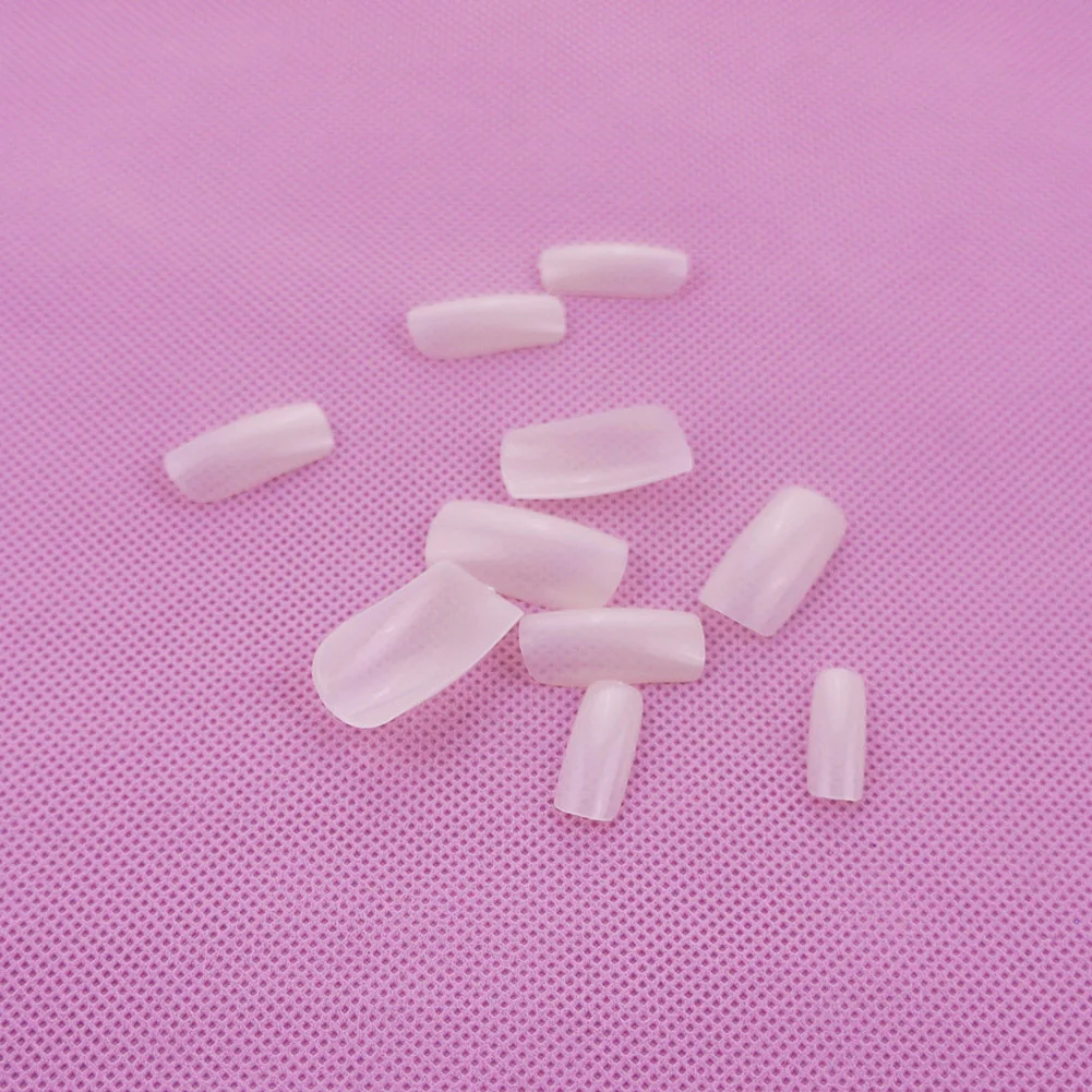 1box 500Pcs Fashion Full Cover Natural False Nails Fake Tips DIY With Box Beauty Tool Acrylic Artificial Nail Art | Красота и
