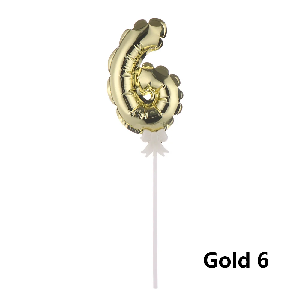 gold 6 1pc 1/3 шт цветные акриловые из метала золотого цвета номер торт Топпер Baby Shower Детские сувениры на день рождение подарки инструменты для украшения праздника вечерние поставки - Цвет: gold 6 1pc