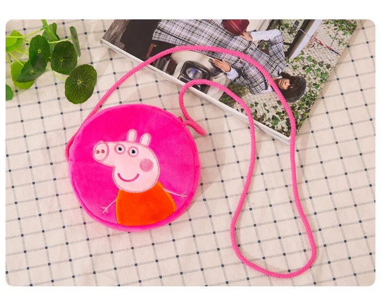 Мягкий плюшевый кошелек для мелочи свинка пеппа детей Джордж свинки хлопковый