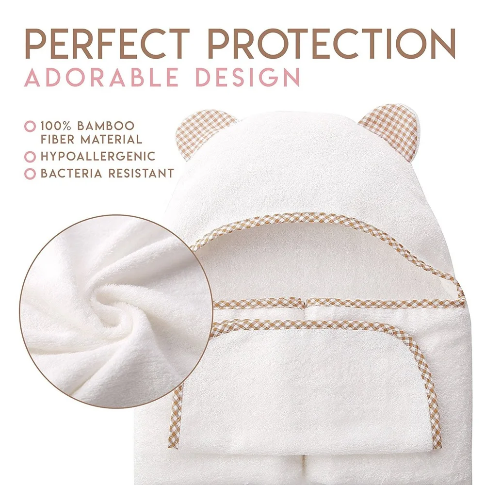 Безопасное и мягкое бамбуковое волокно Детская мочалка одеяло для новорожденных