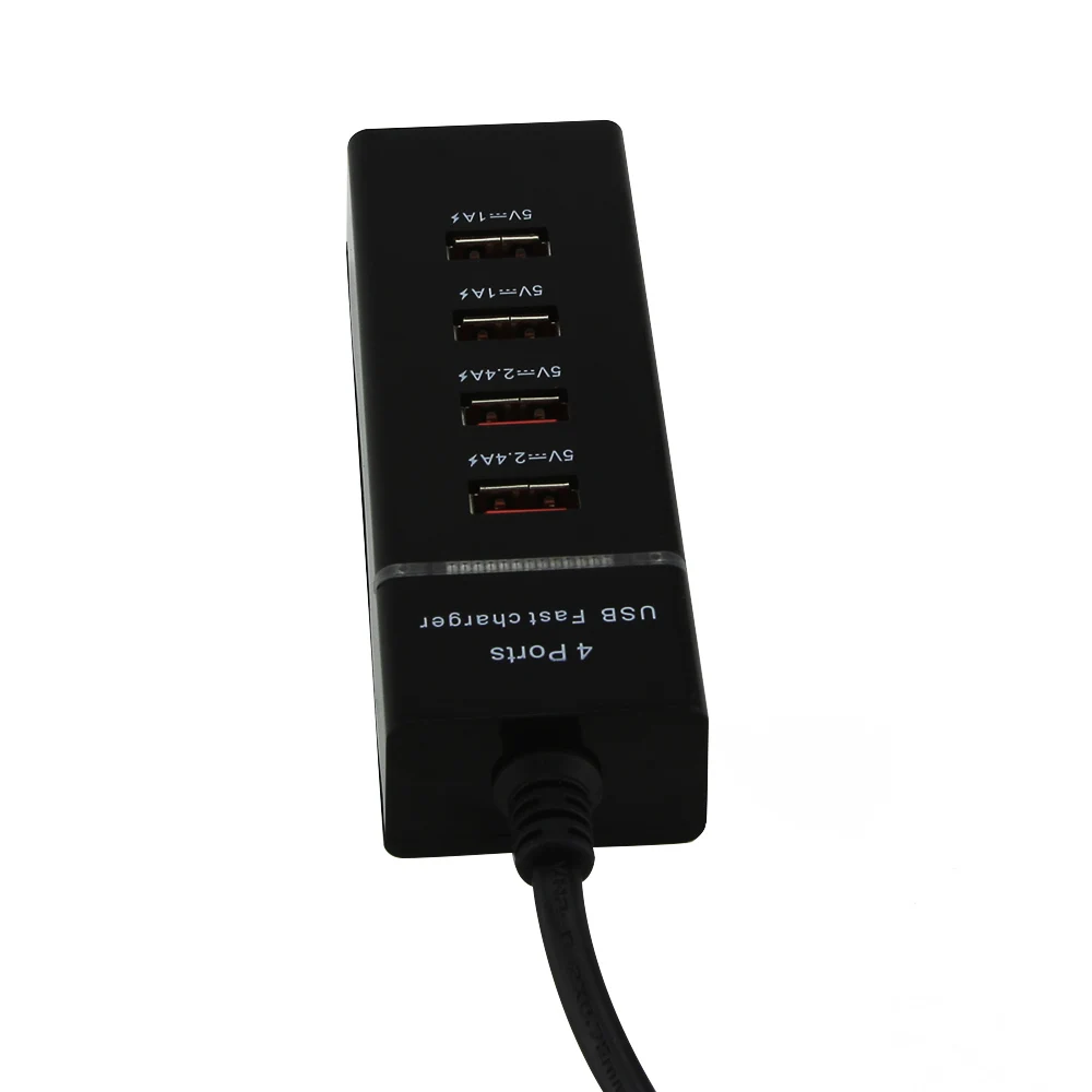 Портативное зарядное устройство с 4 портами usb-хаб, настольное настенное зарядное устройство, адаптер питания переменного тока, штепсельная вилка Европейского/австралийского стандарта, розетка с удлинителем для зарядки