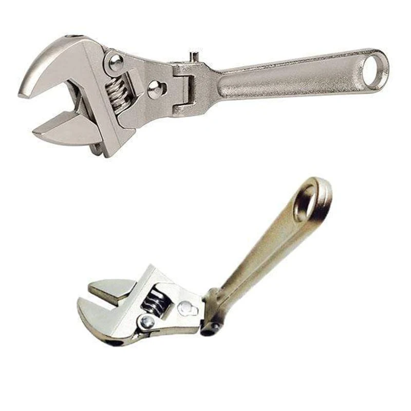 

Ratcheting Wrench 180 Degree Rotating Adjustable 8 Inch Jaw Metric Locking Hand Tool Hardware SDF-SHIP