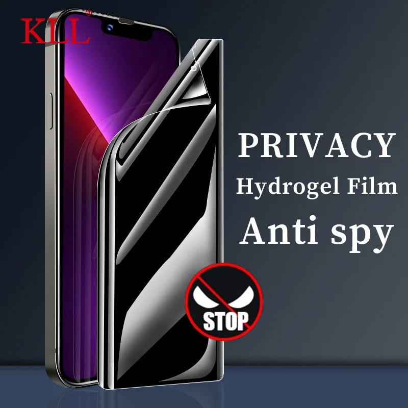 

Privacy Full Curved Hydrogel Film for iPhone 12 11 13 Pro X XS Max Film Not Glass for iPhone XR 6s 7 8 Plus SE Screen Protector