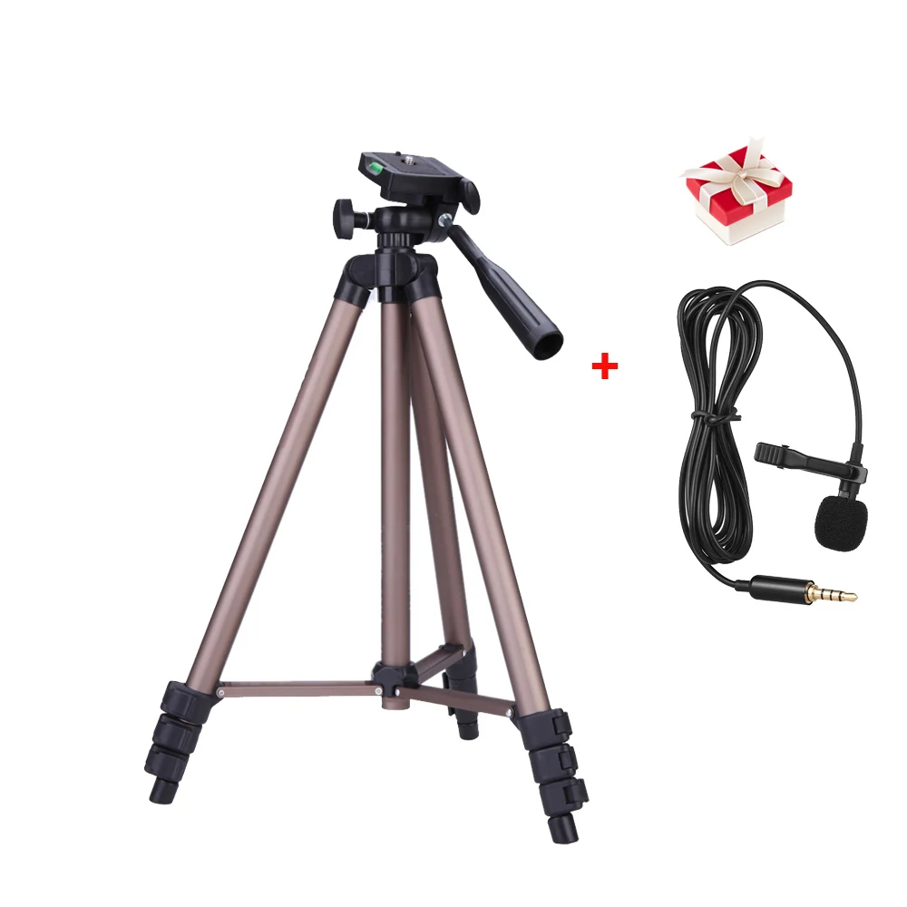 

Weifeng Protable Camera Tripod with Rocker Arm Carry Bag Lightweight for Canon Nikon Sony DSLR Camera DV Camcorder w/ Microphone