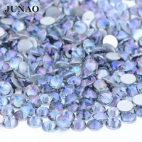junao ss6 8 10 12 16 20 30 purple gost glass crystal nail art rhinestone flatback strass stone for 3d manicure decoration