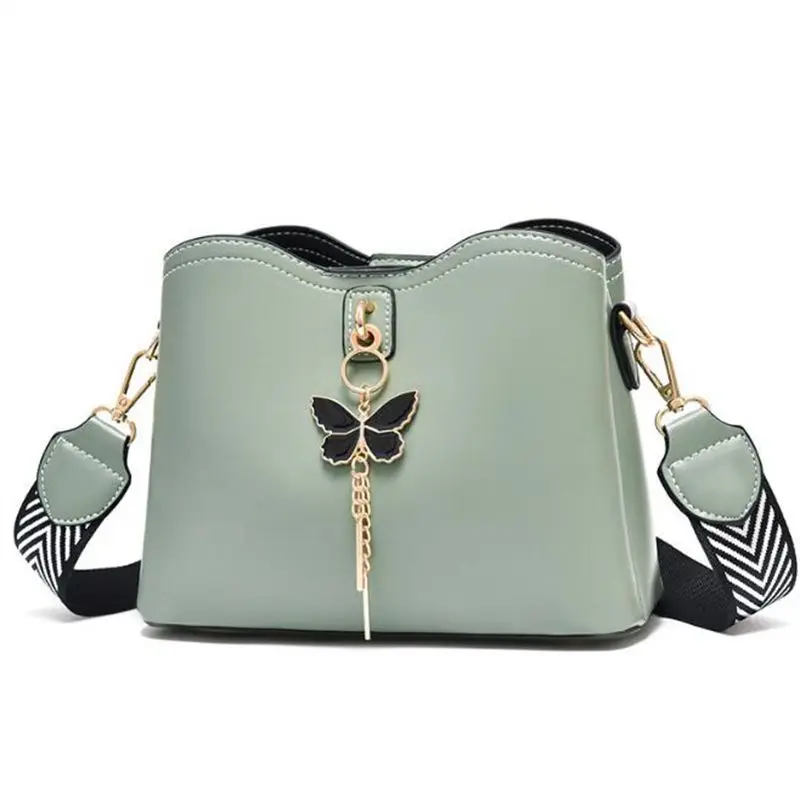 

New solid color trendy women's handbag casual simple leather shoulder bag women's shopping bag women's messenger bag