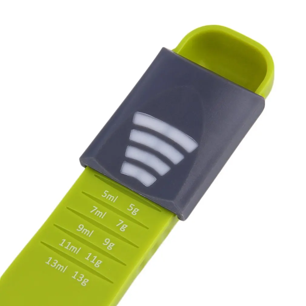 Двойной конец восемь киосков мерные ложки с регулируемой шкалой дозирующая