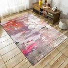 Ковер в современном стиле ретро картина маслом Tapete гостиная диван стол стул нескользящий напольный коврик для спальни прикроватная зона коврики