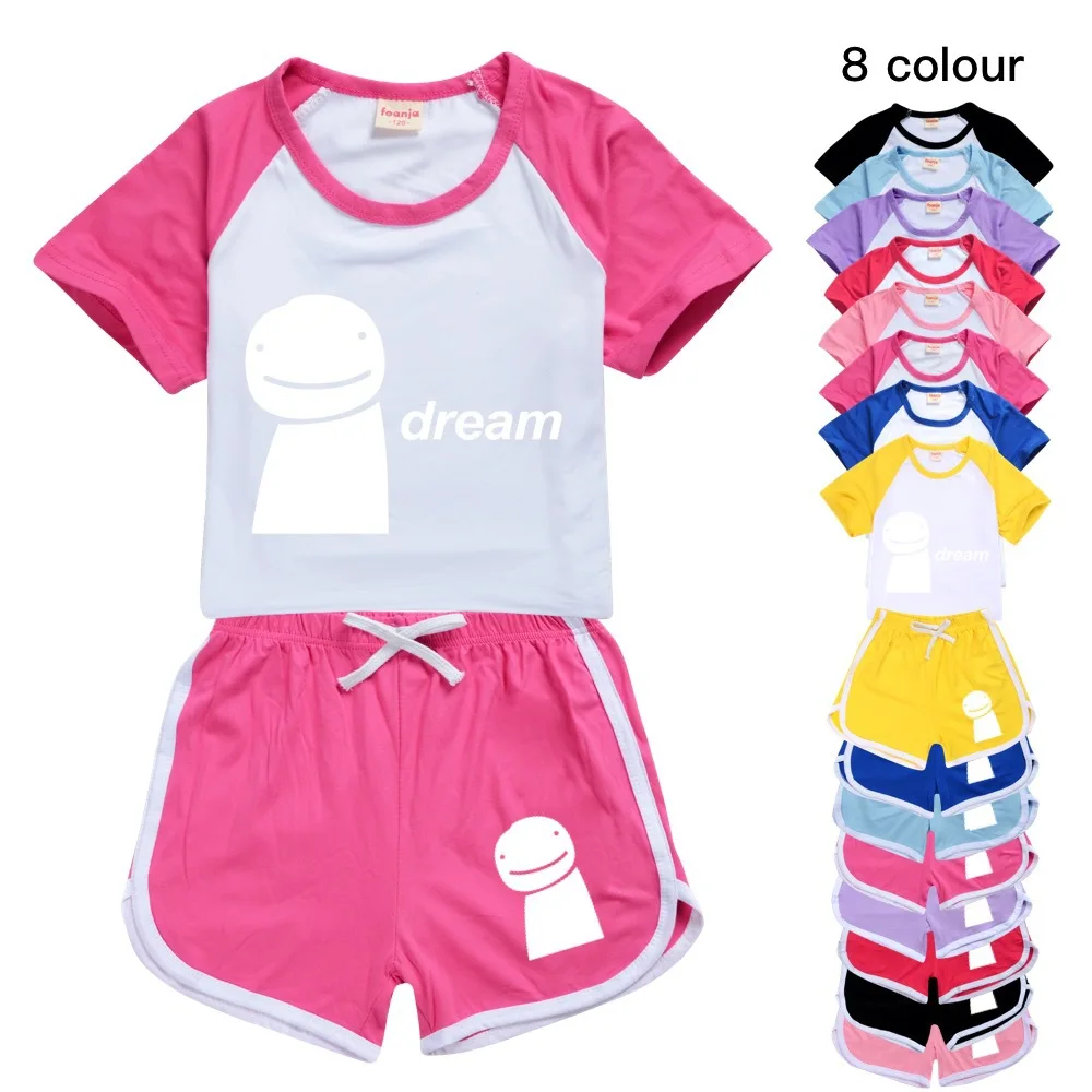 New Dream Game 3D T-Shirt shorts Sets Toddler Boys Girls Kids Summer Children Anime Short Sets Cartoon Casual 2-16T