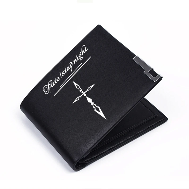 Аниме Fate, кошелек, Saber Caster Rider, косплей, черный, длинный, короткий кошелек, кошелек для мужчин, мальчик, подарок, унисекс, модный кожаный кошелек для мужчин