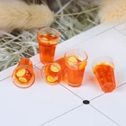 5 шт. 1:12 кукольный домик миниатюрная еда лимонный чай чашки Кукольный дом напитки модель игрушки