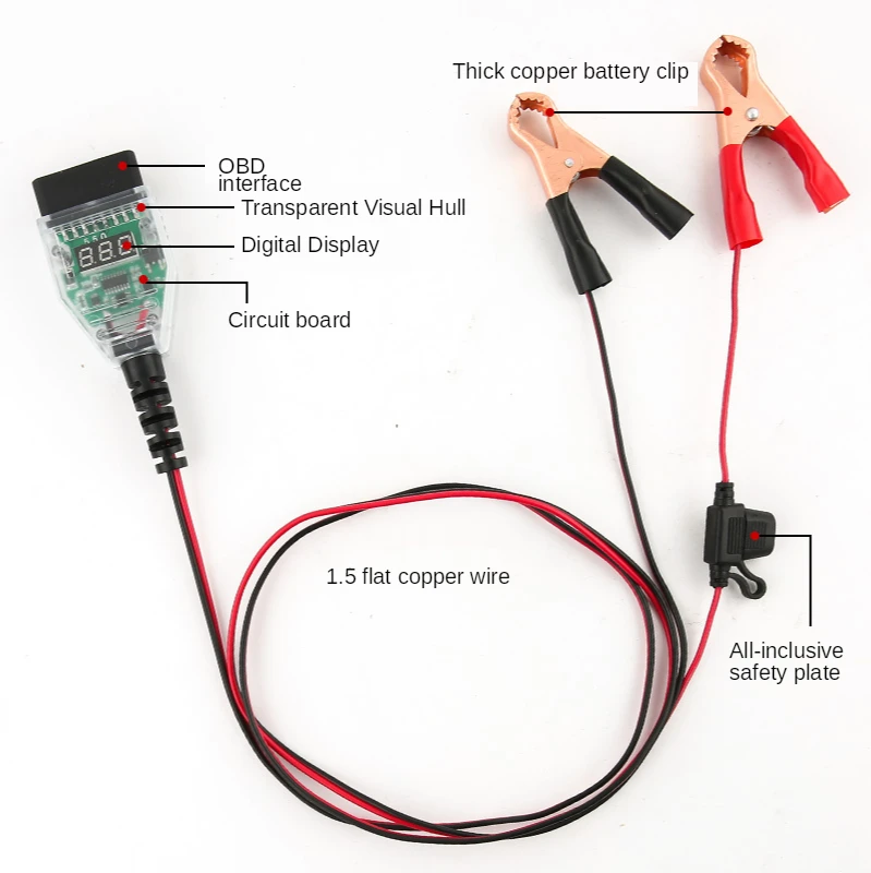 HOWHI Car Computer Power Off Memory OBD Replacement Battery Continuous Tool Leakage Detection | Автомобили и мотоциклы