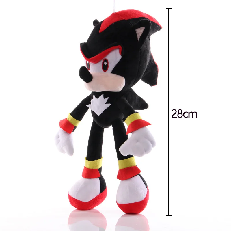 

Anime sonic plush toy sonic the hedgehog doll blue yellow 28cm high quality sonic plush soft stuffed toy for kids birthday gift