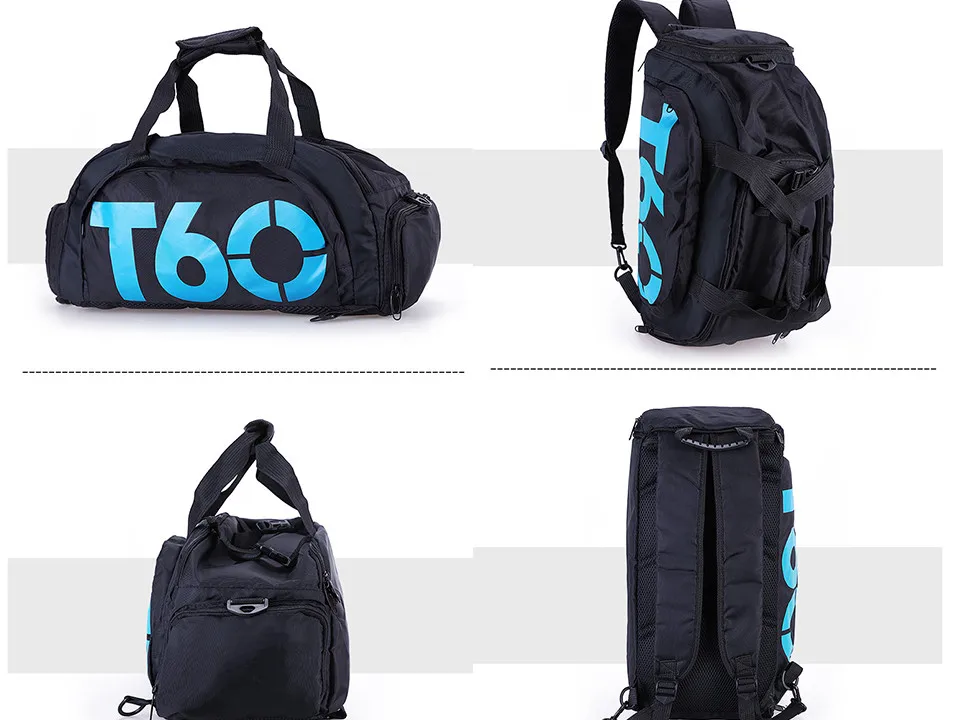 Men Sport Gym Bag Women Fitness Waterproof Outdoor Separate Space For Shoes Travel Handbag Backpack