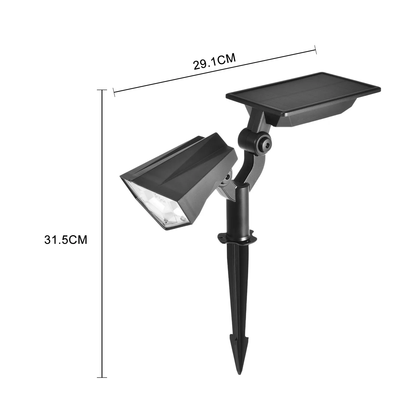 

2pcs Solar Lawn Light 26LED Wall Lamp 4 Mode 2 Color Outdoor Waterproof Garden Landscape Lighting Pathway Patio Yard Decoration