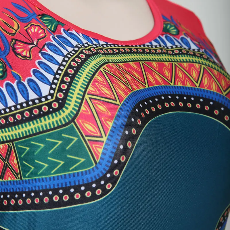 FNOCE Новое поступление 2019 летнее элегантное модное платье в африканском стиле для