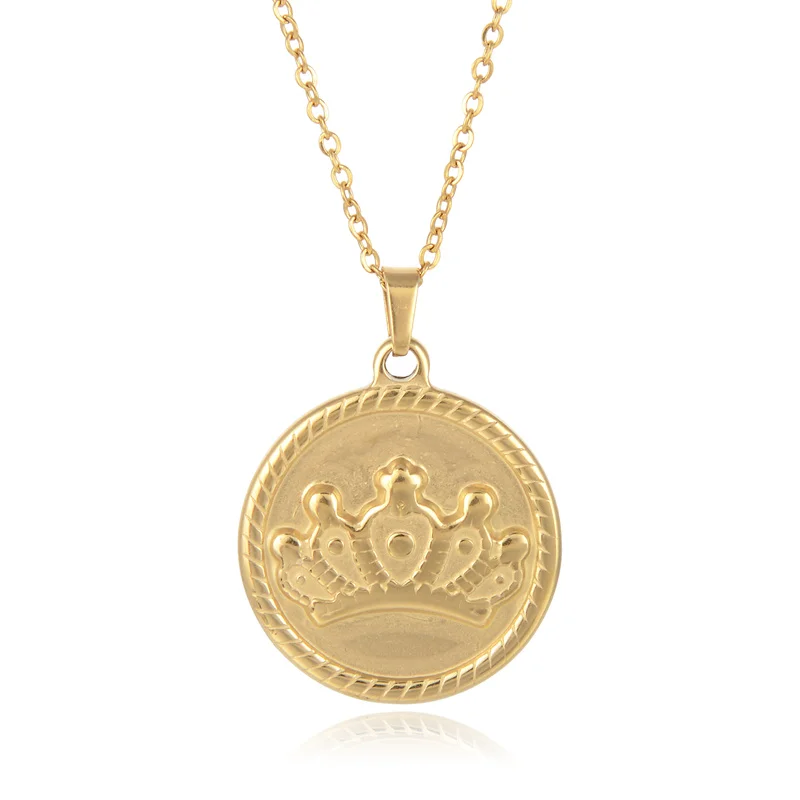 Цепочка с подвеской-инициалом для женщин модное ожерелье из нержавеющей стали