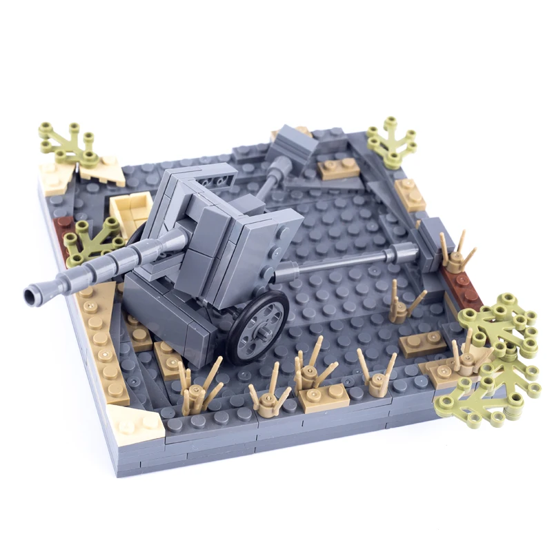 

MOC ww2 Military German Figures Tank Cannon Weapons Building Blocks US Soldiers Army Vehicles Parts Accessories Bricks Kids Toys