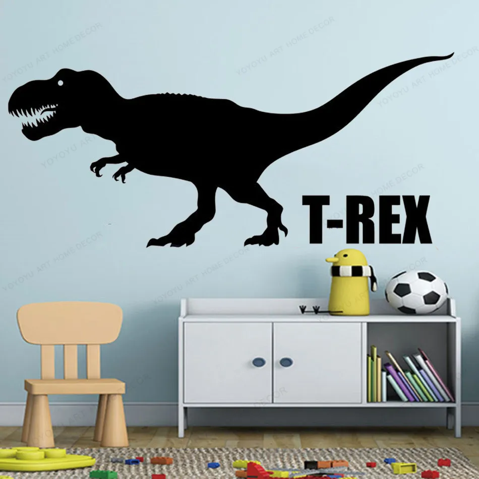 T-Rex Dinosaur Evolution Wall Decals for Boys Room Decoration - HJ871 Dinosaur Wall Sticker Decor image 3
