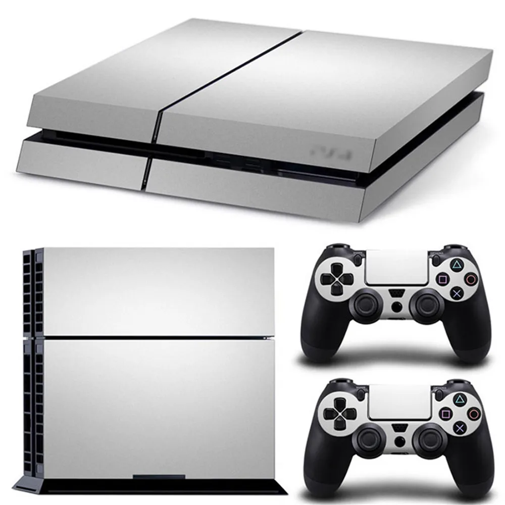 Наклейка на кожу для консоли Ps4 Play station 4 + 2 контроллера набор скинов | Электроника