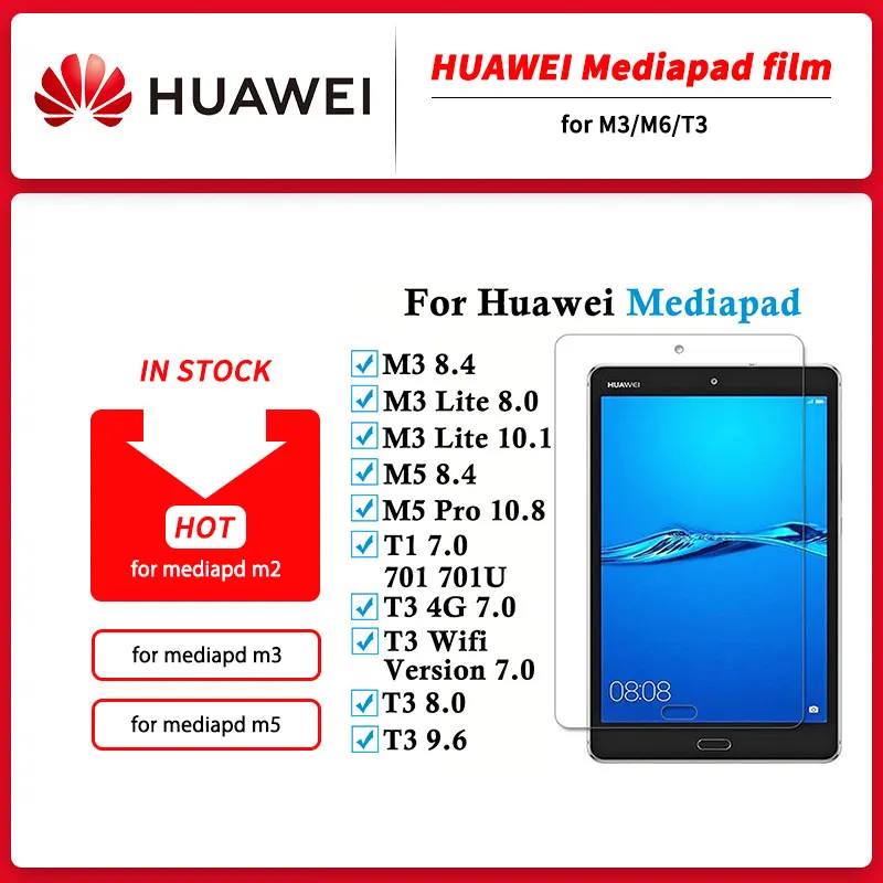Закаленное стекло для Huawei MatePad 10 4/10 8 Pro Mediapad M6 дюймов пленка защитное