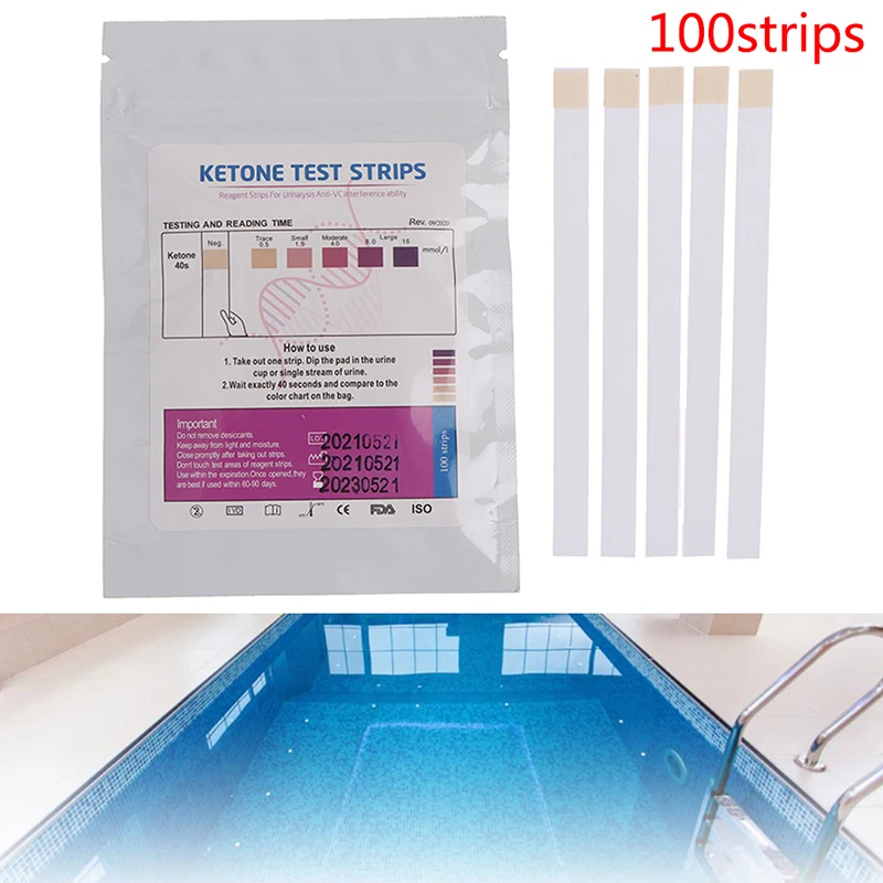 

100PCS Swimming Pool Water Quality Test Paper Uric Acid Test Paper Used In Spa Bath Tubs And Other Water Chemistry Tests Papers