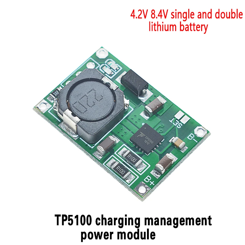 TP5100 управление зарядным устройством модуль питания TP5000 1A 2A совместимый с 4,2 V 8,4 V одиночные и двойные литиевые батареи