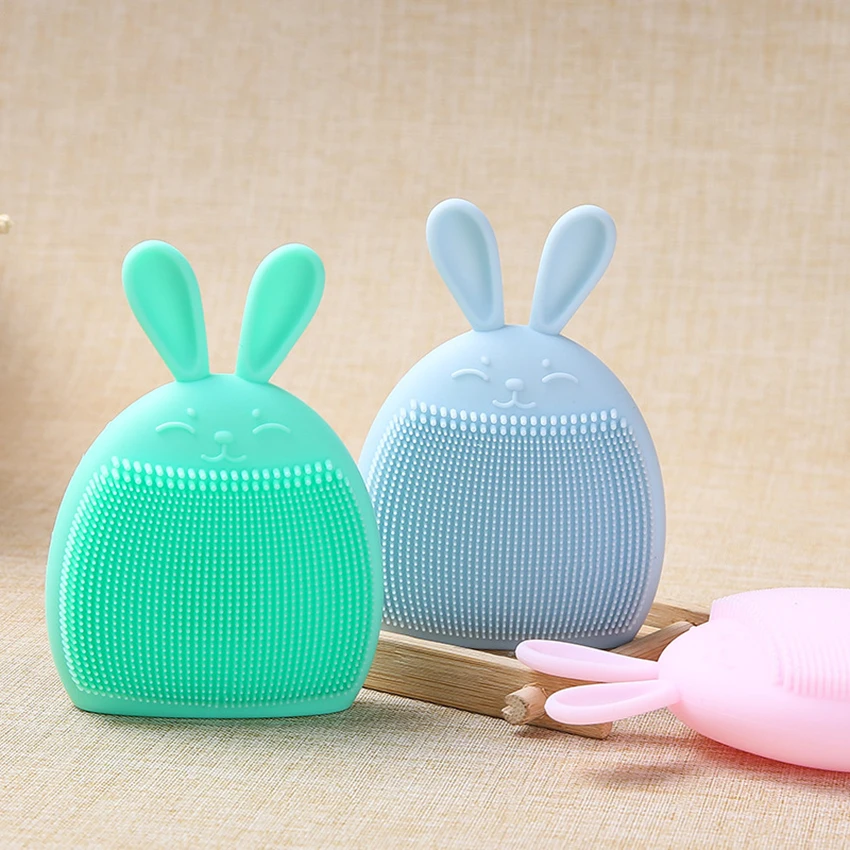 

1pcs Silicone Face Cleaning Brush Facial Cleanser Pore Deep Clean Face Washing Brush Cute Animal Shape Skin Beauty Care Tool