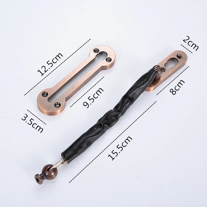100sets Stainless Steel Security Door Chain Lock Anti-theft Latch Silver Bronze Gold Black Hardware | Обустройство дома