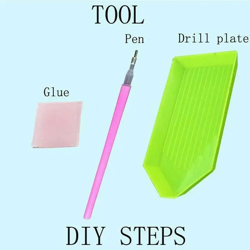 

5D DIY Full Drill Diamond Painting Pink Flowers Embroidery Art Cross Stitch Kits