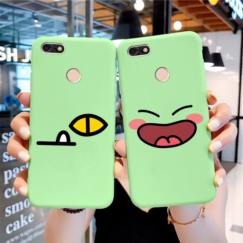 

Cute Cartoon Soft TPU Shell For Huawei Nova Lite 2 Case Black Edging Fundas For HUAWEI Nova Lite 2017 P9 Lite Mini Y6 Pro Case
