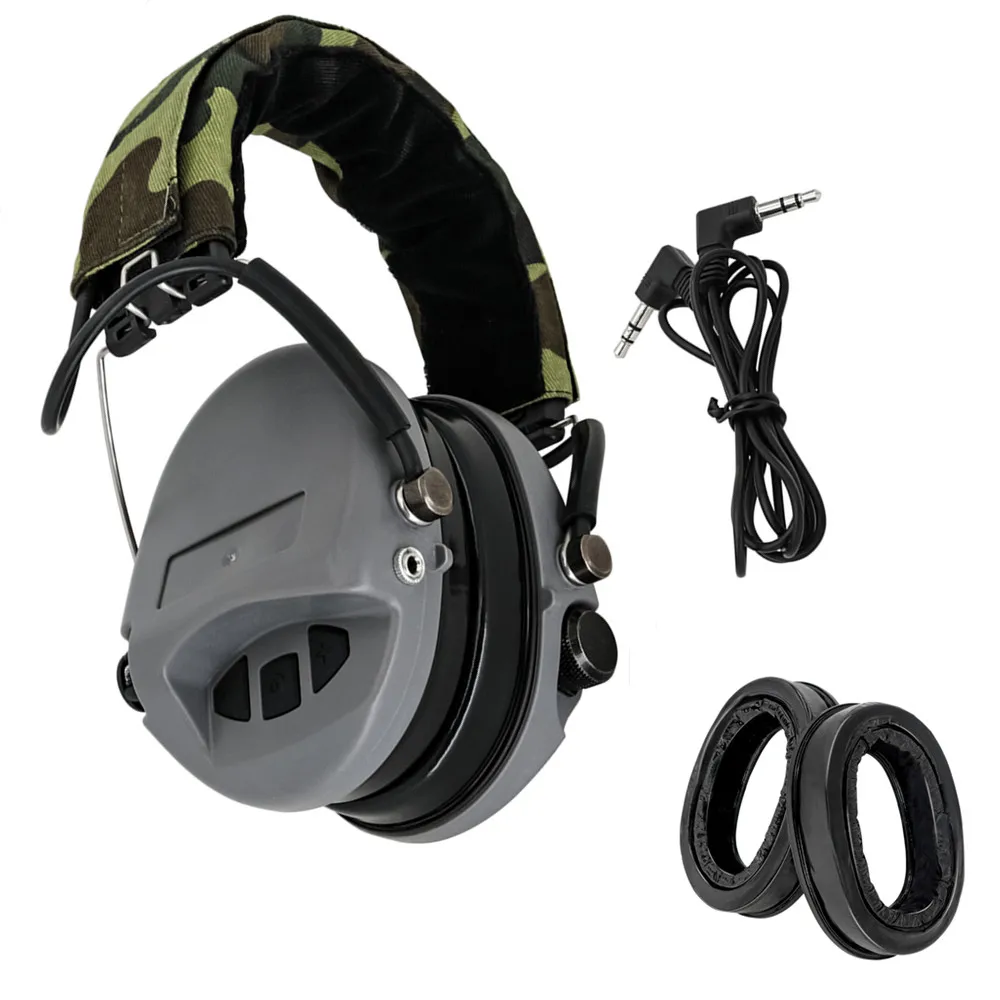MSASORDIN Electronic Airsoft Headphone Shooting Earmuffs Military Hunting Pickup Noise Cancelling Headphones