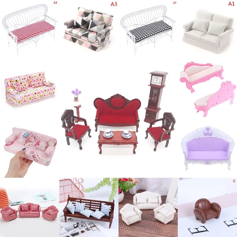 Set For Dolls Children Simulation Dollhouse Furniture Toys Miniature Doll House