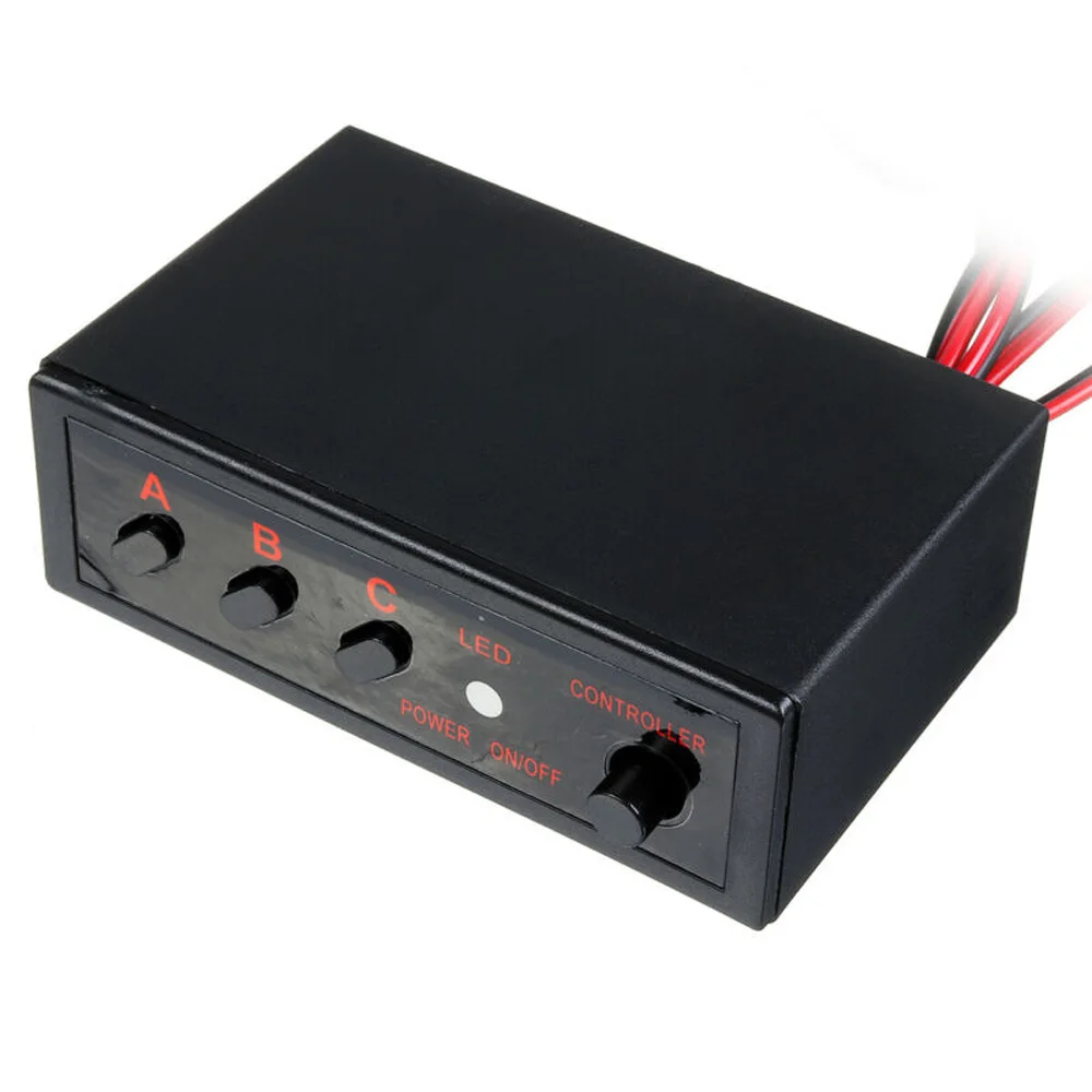 

12V Controller Box On/Off Switch 8 Ways Car Strobe Flash Light Flasher