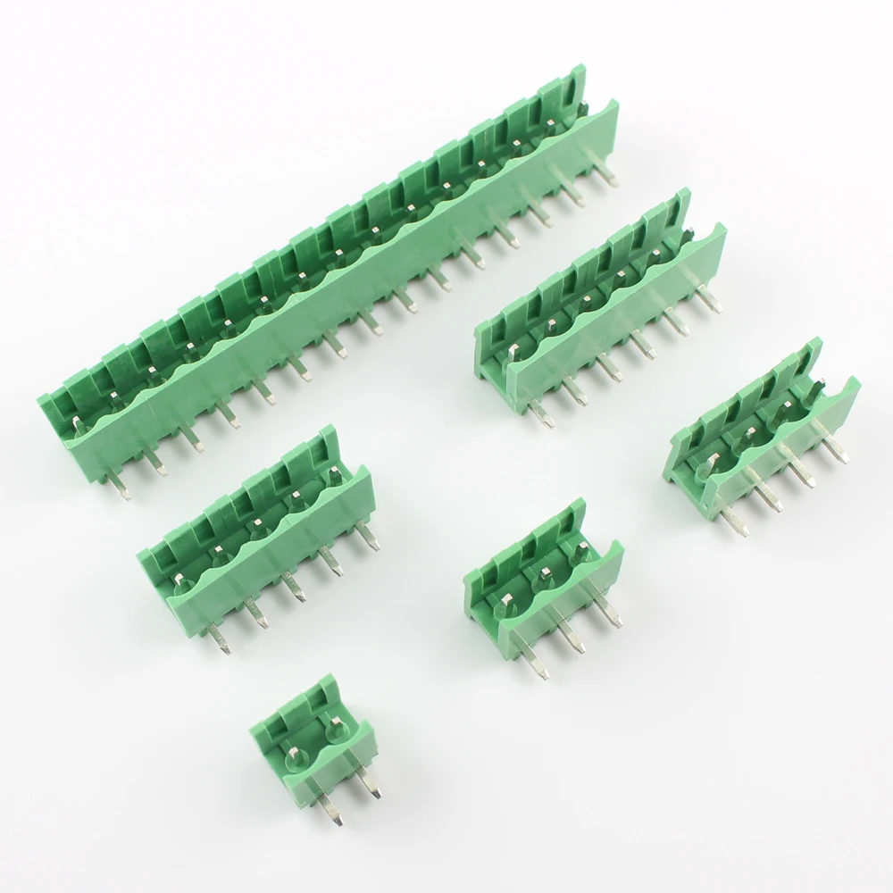 5pcs 5.08mm Pitch PCB Screw Terminal Block Connector Right Angle PlUG-IN Plug Socket 2P 3P 4P 5P 6P 7P 8P 9P 10P 11P 12P 15P |