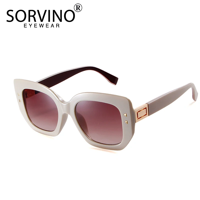 Женские квадратные ретро очки SORVINO праздничные солнцезащитные большого размера