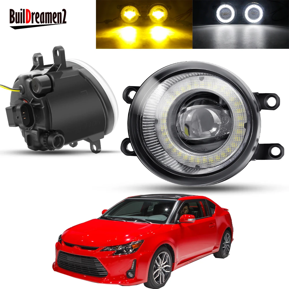 2 х Ангел глаз туман светильник в сборе для Scion tC 2011 2012 2013 передний бампер