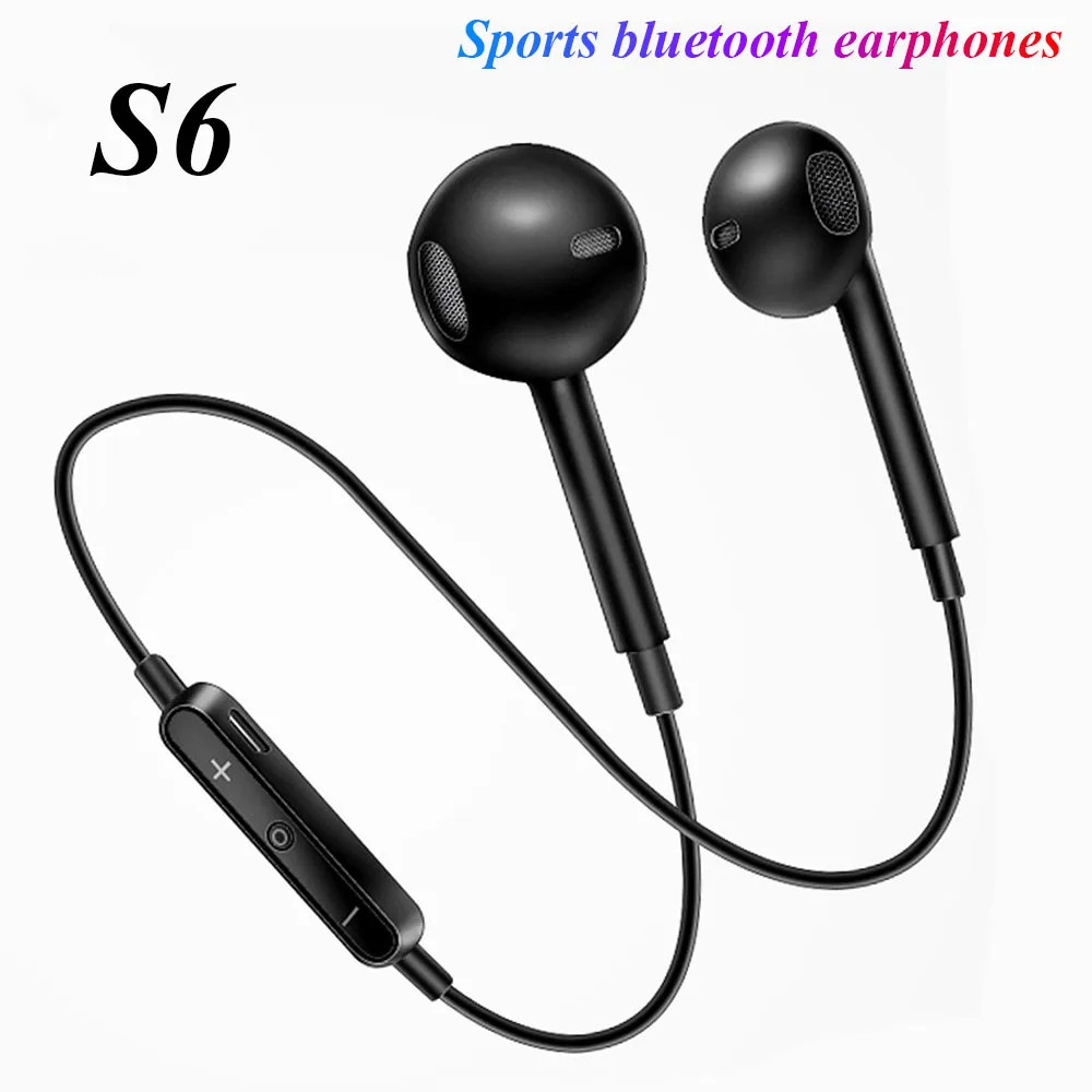 S6 Bluetooth наушники спортивные наушники беспроводные наушники спортивные наушники с микрофоном игровая гарнитура для iphone samsung