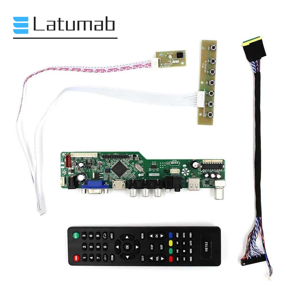 

Новый комплект Latumab для LTN101NT08-W01 TV + HDMI + VGA + USB ЖК-экран, плата драйвера контроллера, бесплатная доставка