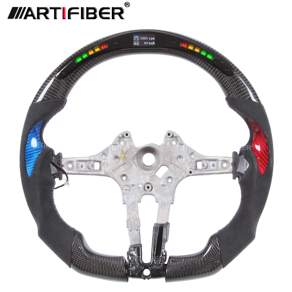 

LED Steering Carbon Fiber Wheel with LED for BMW 3 Series 4 Series 5 Series X1 X3 X5 X6 F34 F20 F21 F25 X5 F20