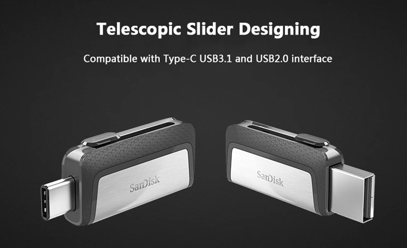 Sandisk 128 GB USB флэш-накопитель 64 GB Extreme Тип-C 256 GB Pen Drives 32 GB USB3.1 Flashdisk двойной OTG Memory Stick 150 МБ/с. SDDDC2