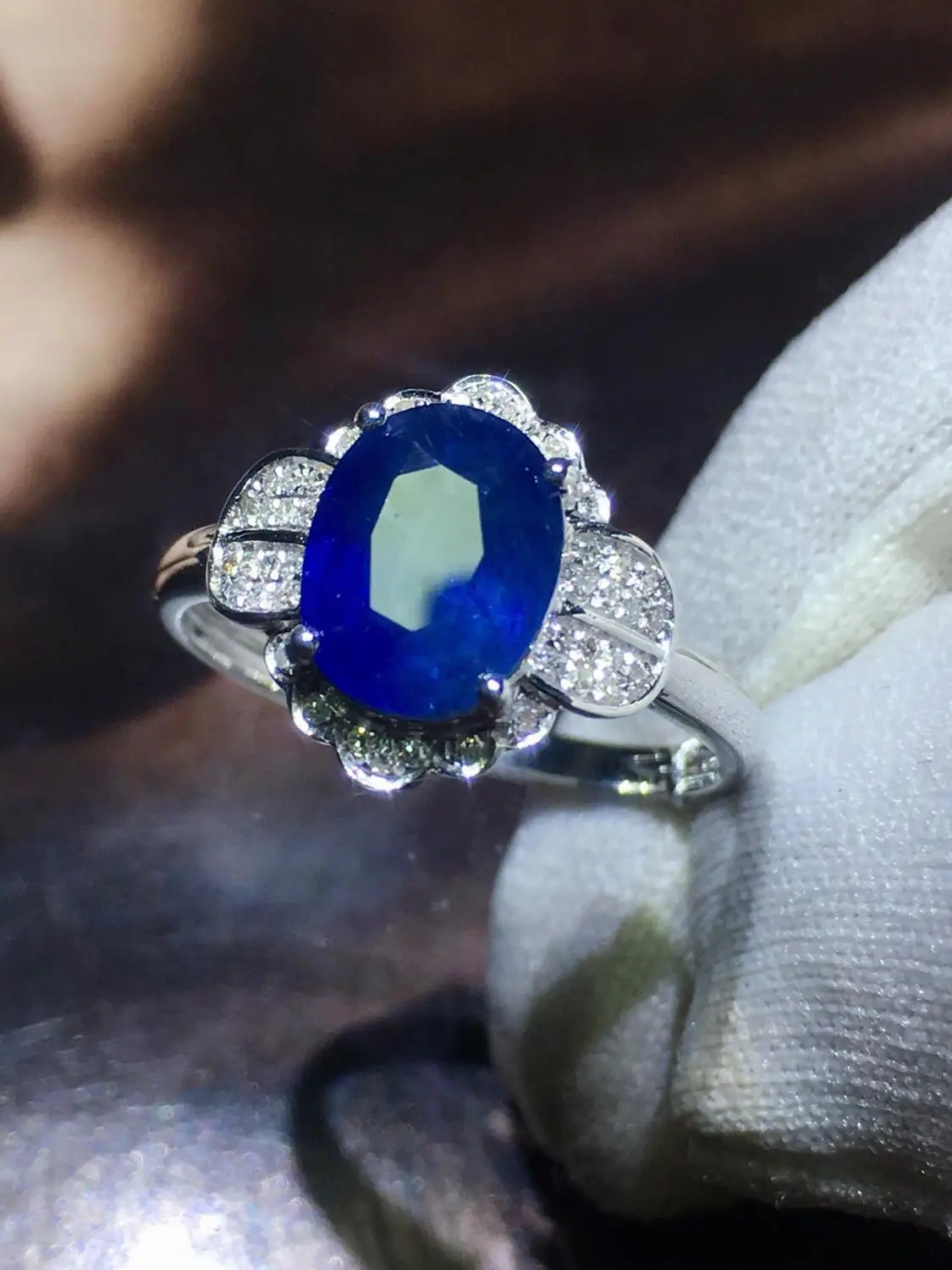Настоящие хорошие драгоценности 18K 100% натуральный 1.95ct Королевский драгоценный