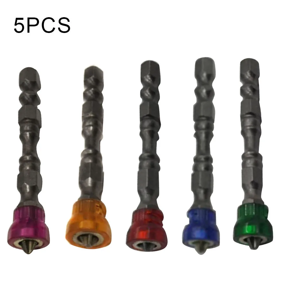 

Magnetic Driver Bits 1/4 Inch Hexagonal Shank 65MM Length Universal Magnetic Coil Bit C1
