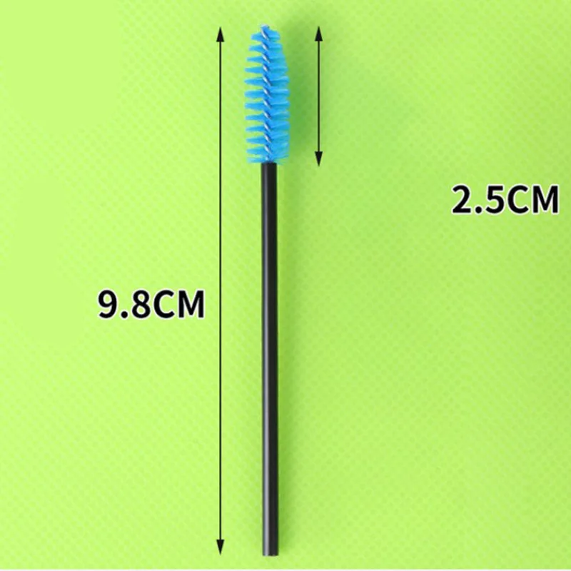 50 шт. одноразовые кисти для ресниц спиральные портативные бигуди бровей гребень