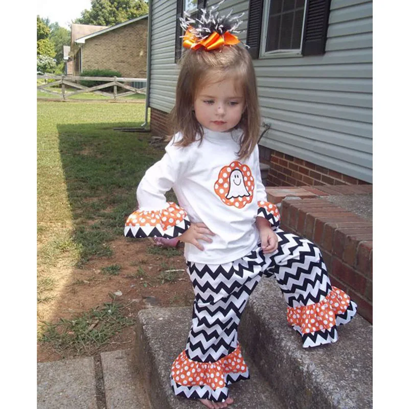 Наряд на Хэллоуин для маленьких девочек Милый топ с длинными рукавами