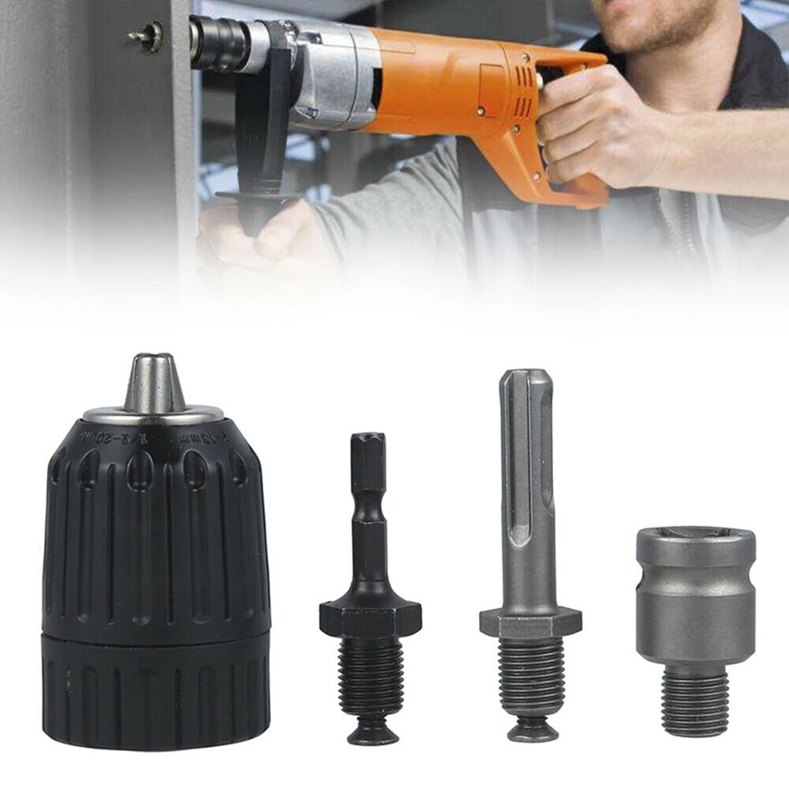 

Chuck SDS Plus Hex Shank Square Adapter Socket Converter fr Hammer Drill